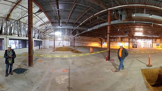 VR Site Tour construction jobsite camera image